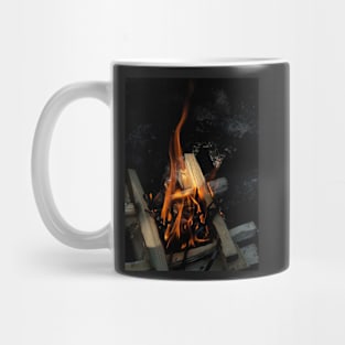 Log fire 2 Mug